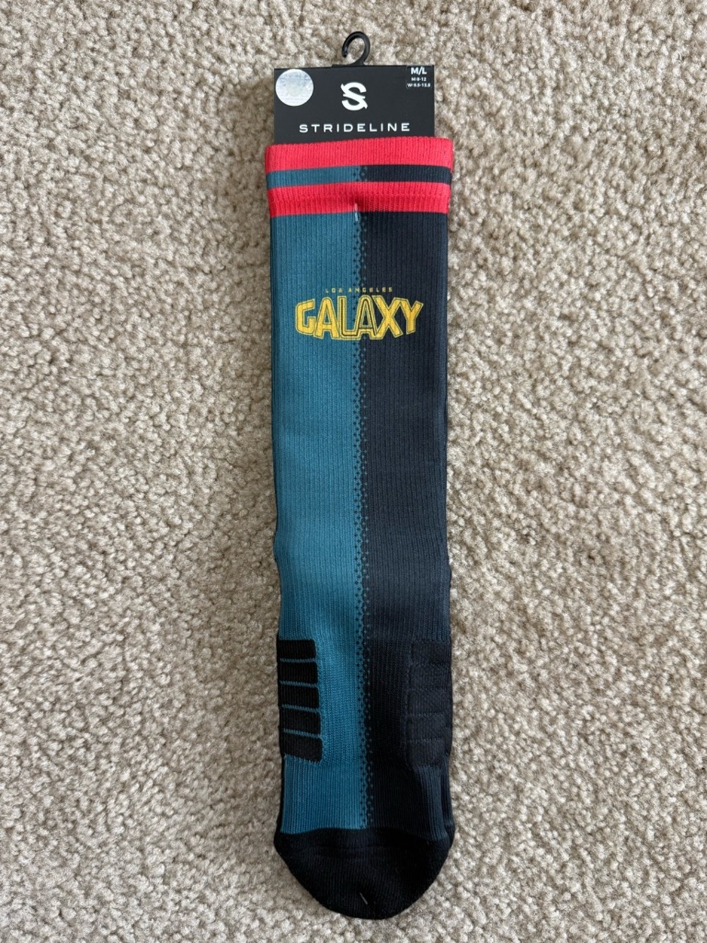 Unisex LA Galaxy Strideline 2024 Jersey Hook Premium Crew Socks